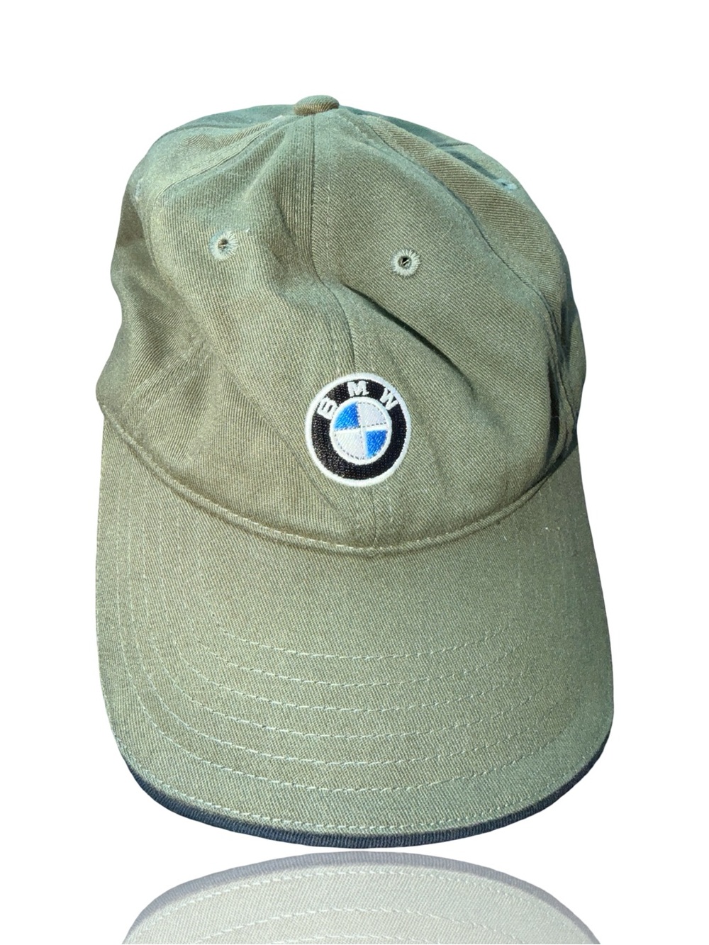 BMW Green Baseball Cap with Blue & White Logo